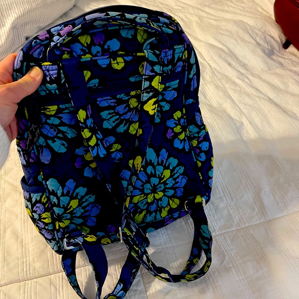 Vera Bradley blue floral small backpack